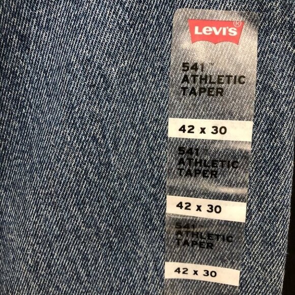 LEVI’S 541 Athletic Taper Relaxed Jeans 42x30 - Picture 8 of 12